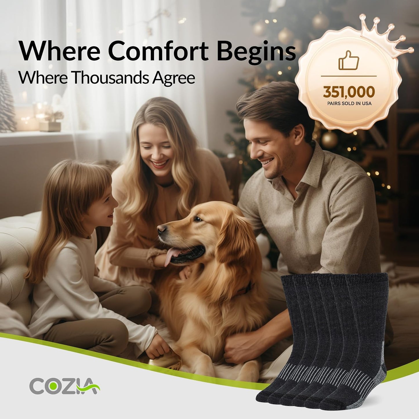 COZIA™️ Merino Wool Socks -Warm Socks for Winter